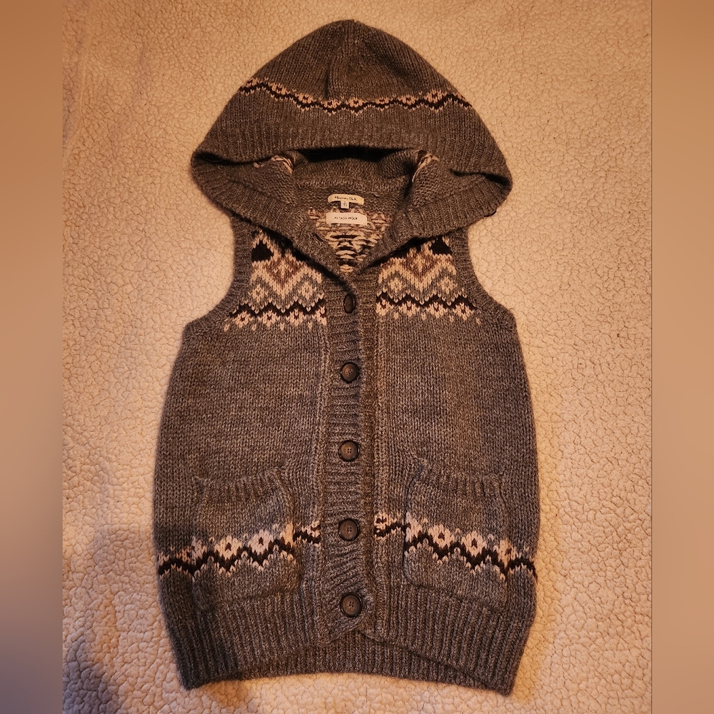 'Massimo Dutti' Alpaca Wool Vest- Womens